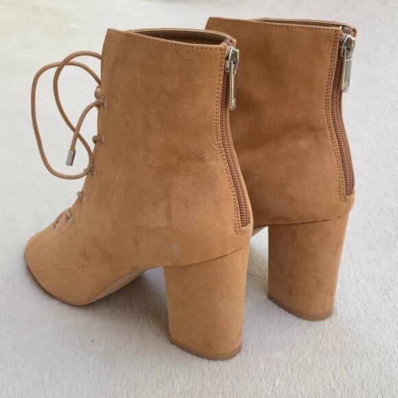 Guess GW Daly Peep Toe Lace-Up Booties - Picture 8 of 14